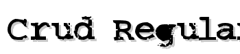Crud-Regular font